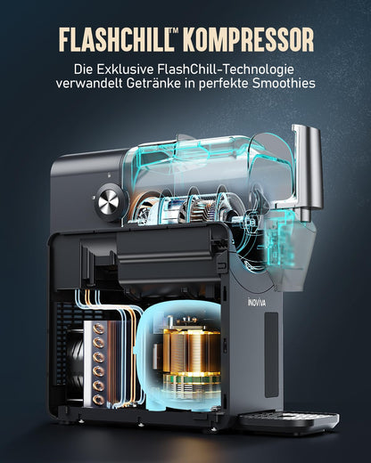 INOVIVA 2L Slush Machine, no ice needed, make slushies at home with self-cleaning, 5 preset modes, slushies, milkshakes, frappés & frozen cocktails (Updated)