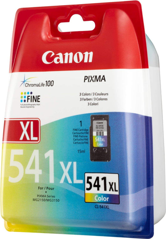 Canon CL-541XL color printer ink C/M/Y - high yield - 15 ml for PIXMA printers ORIGINAL, colored, One size, 446367