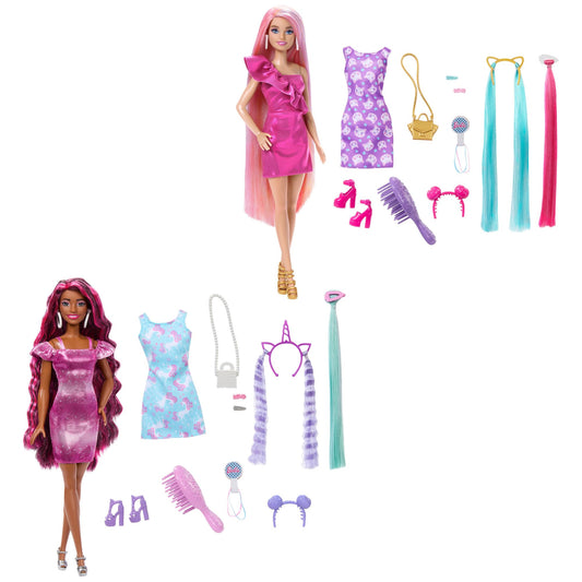 Barbie Mattel HKT95 doll Totally Hair 2, extra long hair, 21 cm, with accessories, Various models