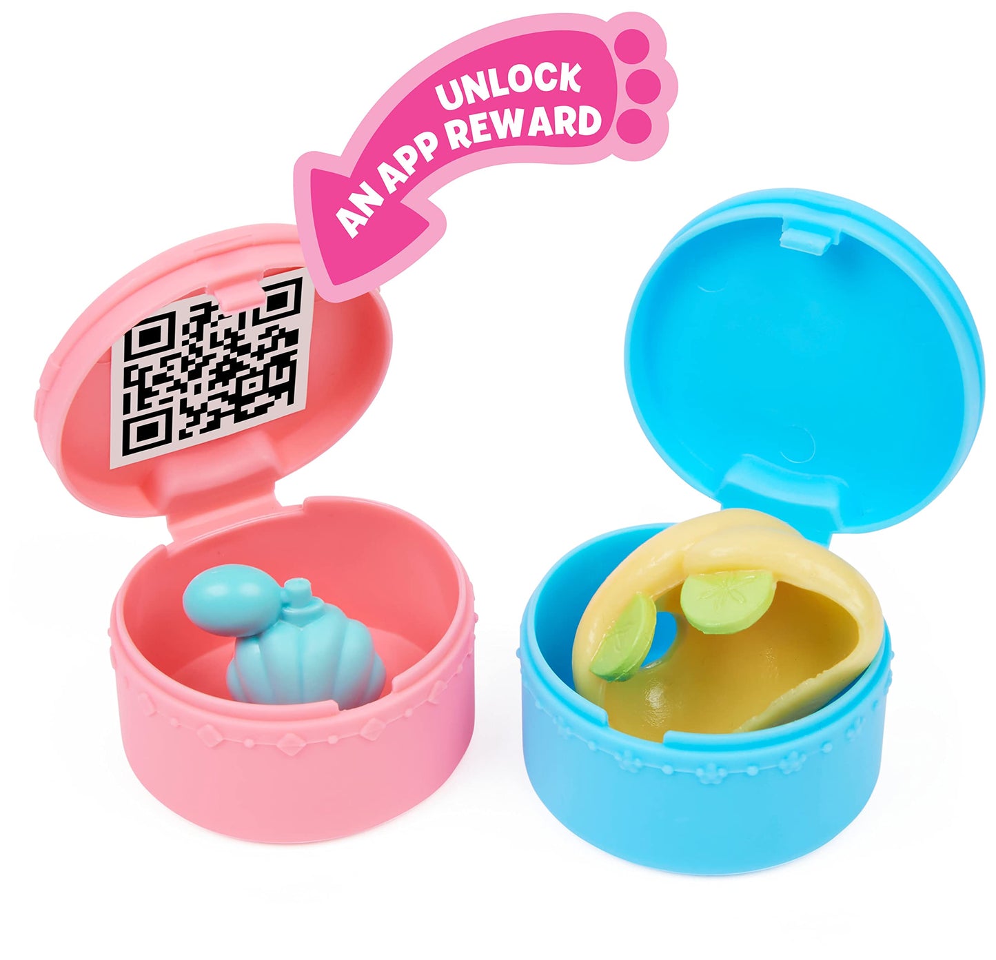 Gabby's Dollhouse Deluxe Room, Primp and Pamper Bathroom, includes MerCat figure and 3 accessories, 3 furniture pieces, and 2 surprise boxes, suitable for children ages 3 and up.