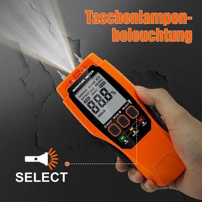 Moisture meter wall, moisture meter masonry 2 in 1 two pins & pinless moisture meter for wall and wood measuring device screed concrete plaster building materials basement walls