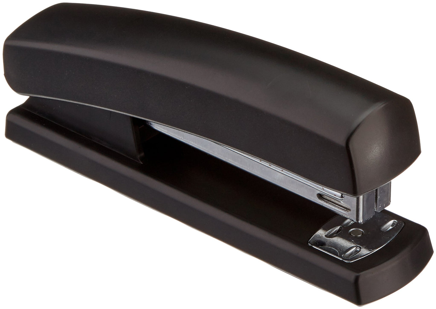 Amazon Basics 2-Pack Stackable Black Letter Trays & Stapler with 1,000 Staples, Black