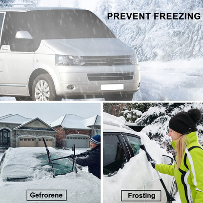 Windshield cover for V-W T5, Cover Car Windshield, Heavy-duty 600D Oxford Fabric Windshield Sun Shade Weatherproof Camping Cover.
