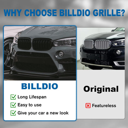 Gangying F15 F16 front grille for BMW X5 X6 F15 F16 kidney black double slat sport grille glossy black 2014 2015 2016 2017 2018