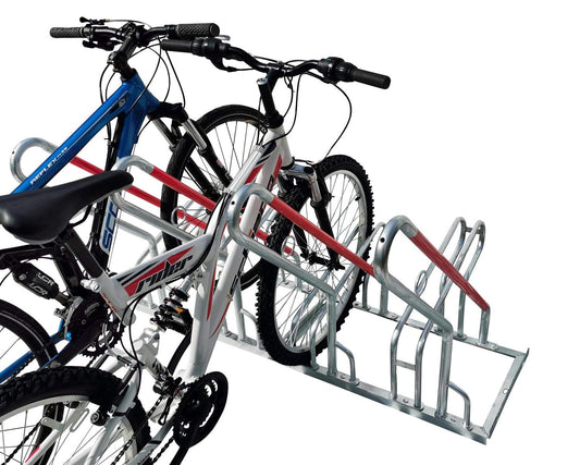 4-bike rack row parker leaning parker lean bar B-stock with theft protection