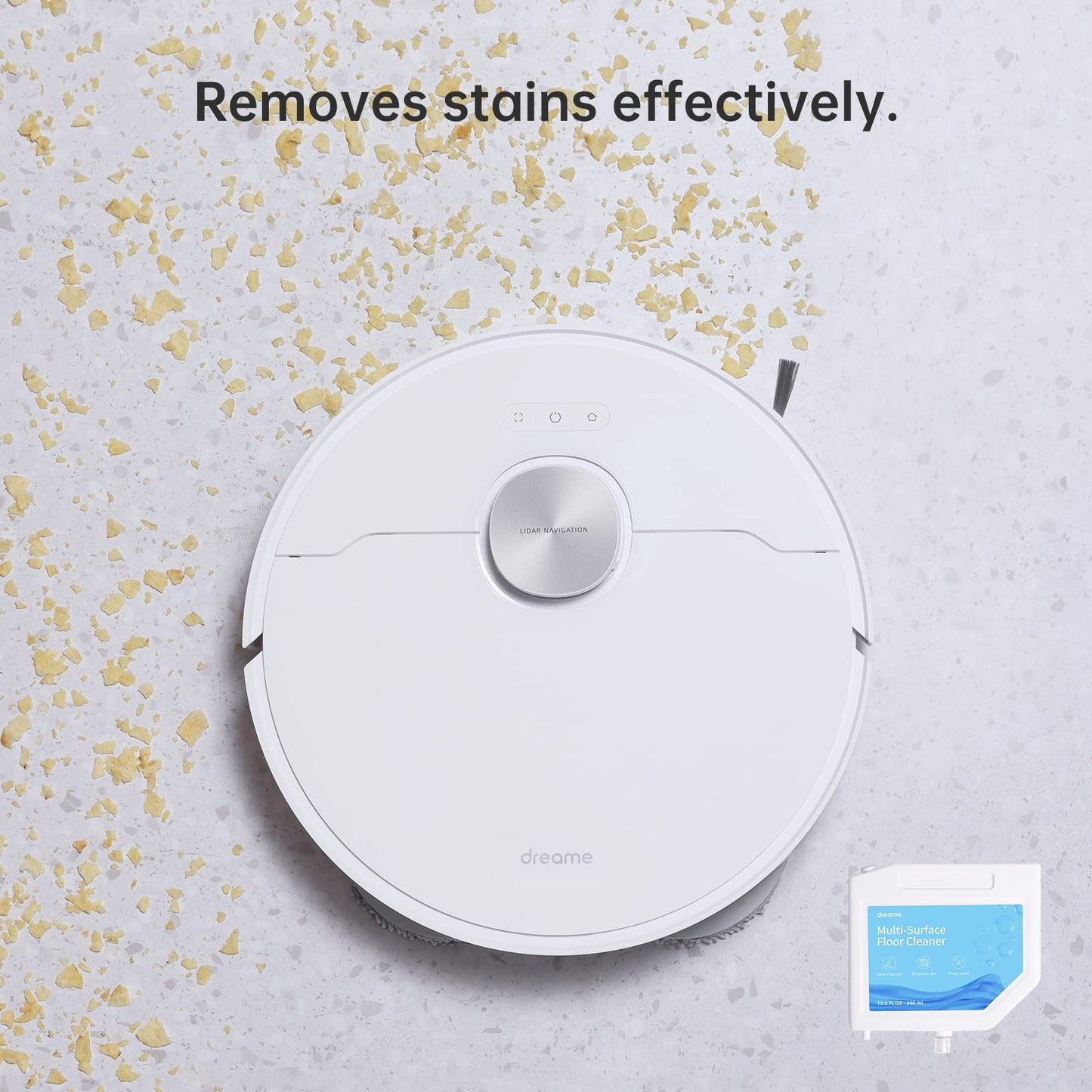 Dreame cleaning solution, liquid suitable for all hard floors such as wood, tiles, and marble for the Dreame L10s Ultra robot vacuum, for insertion into the charging station, 300ml x 3 pcs.