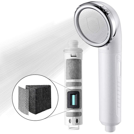 Miniwell Filter Shower Head With Metal Hose L750 - Filtered Shower Head - Shower Filter - Filter For Shower - Shower Water Filter With Replaceable Cartridge