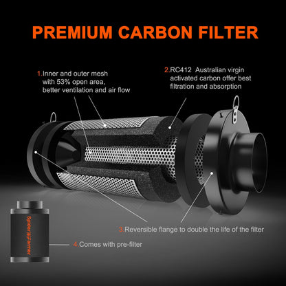 Spider Farmer Grow Tent Complete Set SF1000 Grow Light Dimmable LED Grow Lamp Full Spectrum Samsung LM301H EVO Diodes Grow Tent Kit Complete 70x70x160cm Hydroponics Growing Tent Set Ventilation System