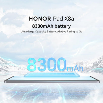 HONOR Pad X8a - Tablet, WiFi, 11 inch, 4GB + 128GB, 90 Hz FullView display, 8300mAh battery, 4 speakers, metal body, Android 14, Space Grey.