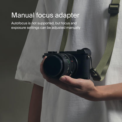 Urth Lens Adapter: Compatible with Leica M lenses and Leica L camera bodies.