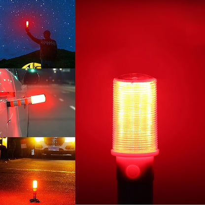 COFEMY LED Emergency Flares Set - Red light for highway road safety light camping lamp alternative to safety triangle LED emergency, 2 lights (1)
