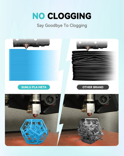SUNLU High Speed PLA Metal Filament, 1kg PLA 3D printer filament 1.75mm, Stronger 3D printing filament, Dimensional accuracy +/- 0.02mm, Compatible with 3D FDM printers, 1kg spool (2.2 pounds), Black.