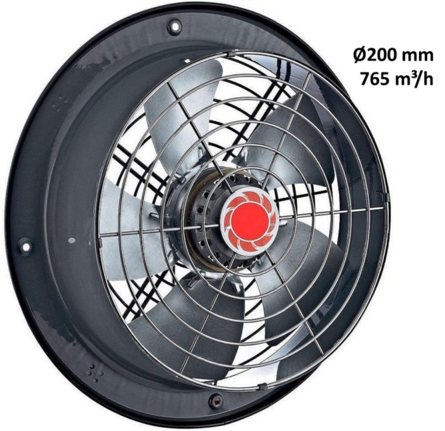 Uzman-Versand RAF200 wall fan, axial fan blower, wall fan, window fan, window blower, window ventilator, wall ventilator, roof wall fan for bathroom and kitchen.