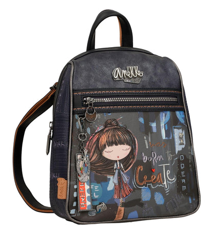 Anekke Contemporary Women's Hiking Backpack, 25 x 29 x 9 cm, Colorful, Modern Japanese Design
