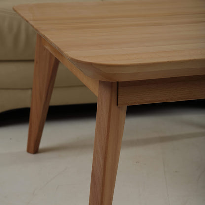 Krok Wood Coffee Table Paris made of solid wood (beech, 75 x 50 x 45 cm)