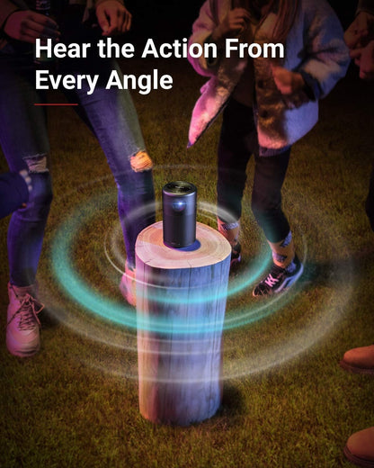 Anker Nebula Capsule Mini Portable Video Projector, Mini Smart Wi-Fi Video Projector, 100 lumens Output, 360° Speaker, 4-hour Video Playback Battery Life, Home Entertainment.