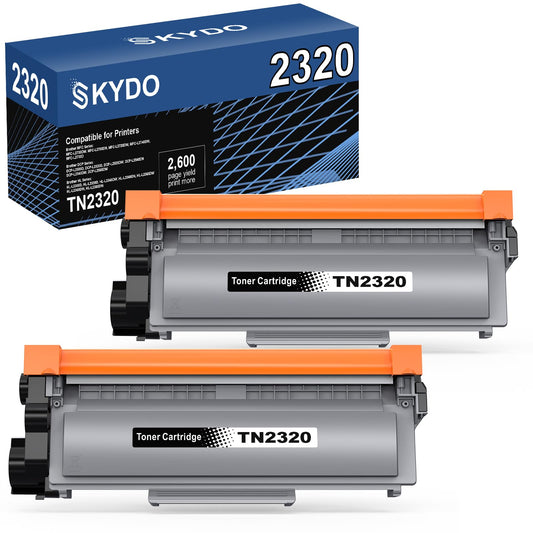 TN2320 compatible toner for Brother TN-2320 TN2320 TN-2310 toner for Brother MFC-L2700DW MFC-L2700DN MFC-L2720DW HL-L2340DW HL-L2300D DCP-L2520DW DCP-L2540DN MFC-L2740DW HL-L2360DN (2 Black)