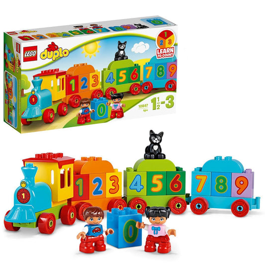 LEGO 10847 DUPLO Number Train, baby toy, train, children's toy from 1.5 years, award-winning educational toy, motor skills toy.