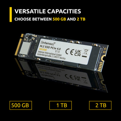 Intenso MI500 1TB NVMe SSD, M.2 Internal SSD, PCIe 4.0 Gen4x4, 5300 MB/s Read, 4500 MB/s Write, Solid State Drive, 1TB