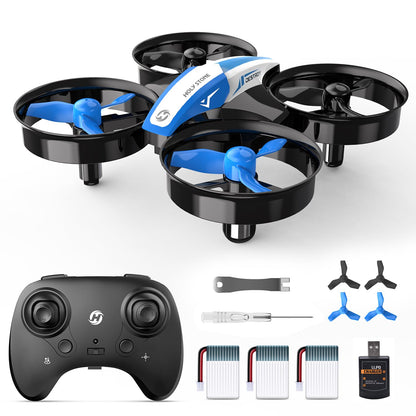 Holy Stone HS210 Mini Drone for Kids, RC Quadcopter Nano Drone with 3 Batteries 21 Min. Long Flight Time, Altitude Hold, 360° Rolls, Headless Mode, One Key Start Indoor Gift for Beginners, Blue, C0