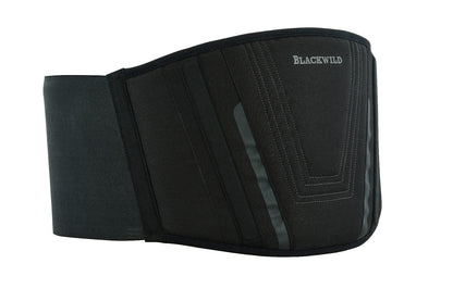 BLACKWILD Kidney Belt Motorcycle| Kidney Belt Motorcycle Men and Women, Basic Black | Effective stabilization kidney warmer lumbar support Kidney Belt (4XL = 155-170cm belly circumference)