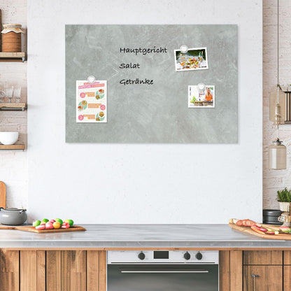 DOLLAR BOSS Magnetic Whiteboard, 50 x 70cm hanging magnet board, Magnetic Memo Board with 4 magnets and 2 markers.