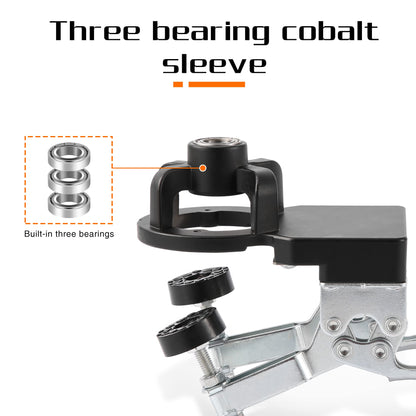 35mm hinge drilling template concealed door hinge jig, precise locking cabinet hinge jig, aluminum alloy material comes with clamping device for easy carrying and use.