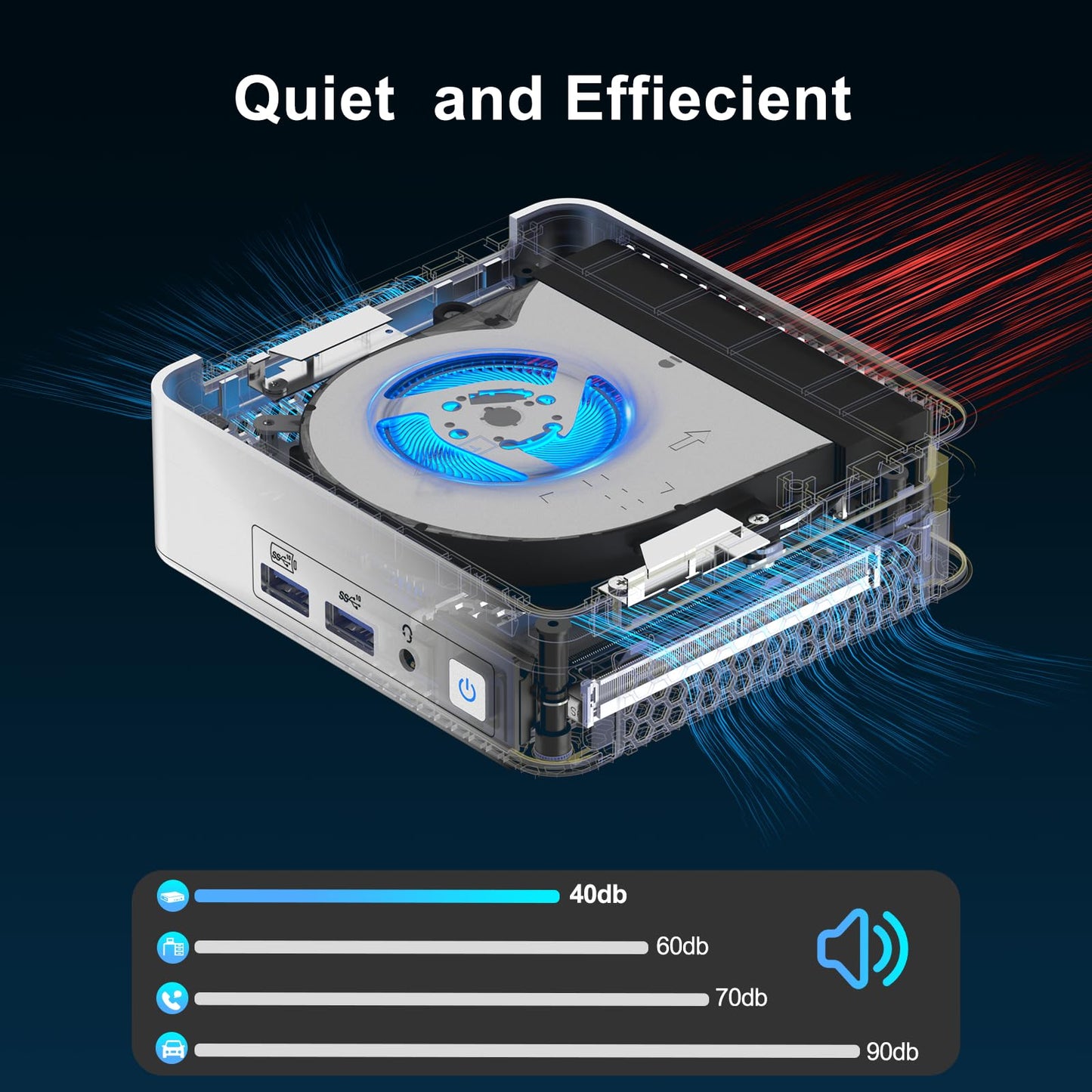 GEEKOM XT12 Pro Mini PC, Intel i9-12900HK (14 cores, 20 threads, 24MB cache, 5.0 GHz) NUC Desktop PC, Wi-Fi 6E Mini Computer, 32GB DDR4 Windows 11 Pro 1TB Mini NUC Computer, 2*USB4 | 8K UHD
