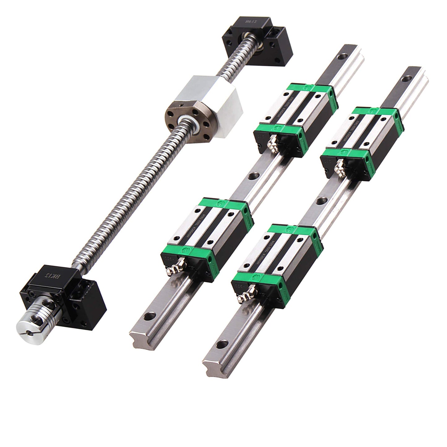 GooEquip Linear Guide HGR20 1200mm Rail with 4PCS Slider Block + 1PCS SFU1605 1200mm Ball Screw with Ball Nut, BF12/BK12 Support, DSG16H, Coupling for 3D Printer CNC Machine