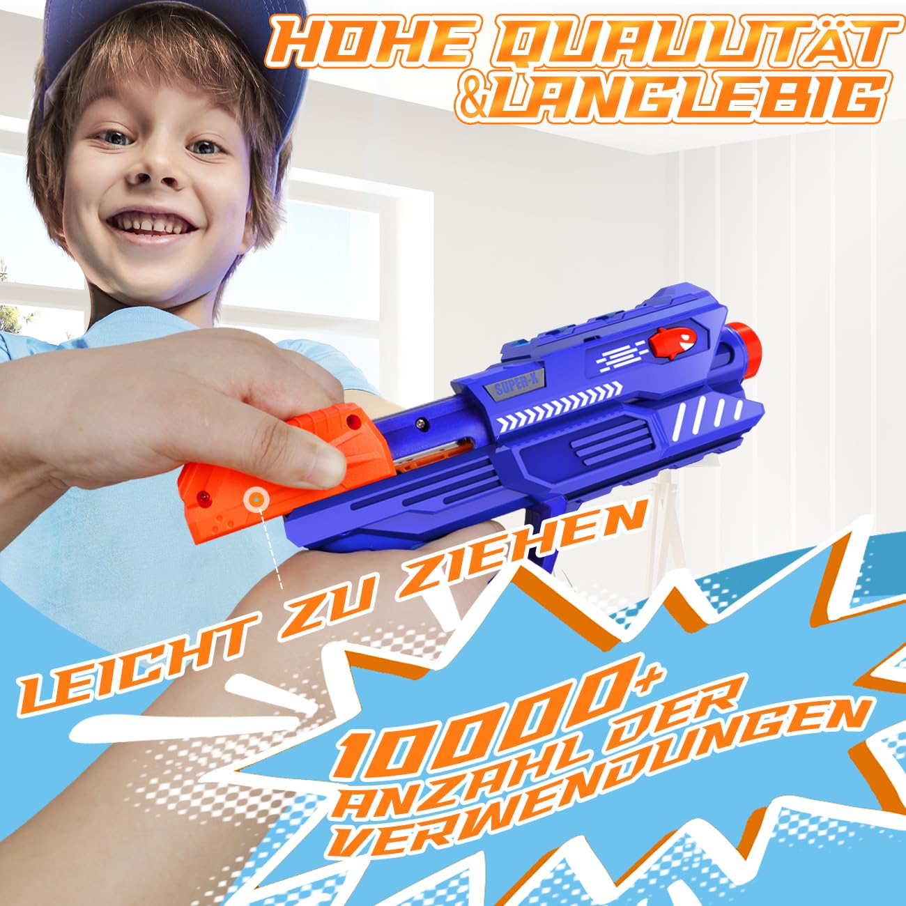 Zookao Hover Toy Gun for Nerf Gun Target, For 6 7 8 9 10 11 12 Year Old Boy Christmas Birthday Gifts - Indoor & Outdoor Games for Kids