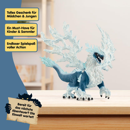 SCHLEICH ELDRADOR Creatures | Ice Dragon 70790 | Detailed monster figure with movable wings | Great gift for girls and boys | Toy for ages 7 and up | 20 x 15 x 13 cm