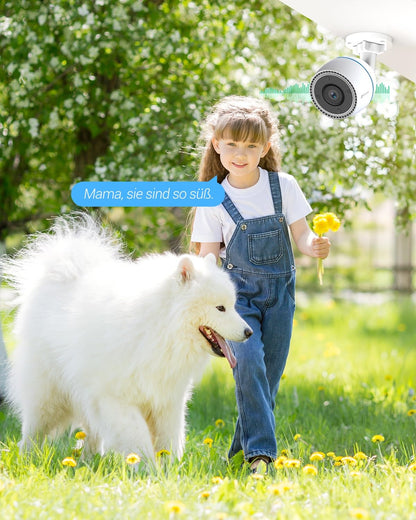 EZVIZ 1080P FHD WiFi Camera, Outdoor Security Camera with Color Night Vision, Motion Detection, Active Defense with Light, IP67 Waterproof, Compatible with Alexa, Google Home, C3TN Color