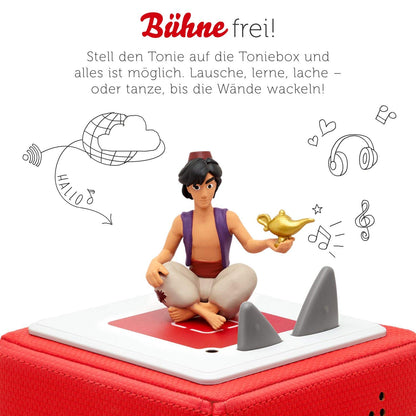 Tonies audio characters for Toniebox, Disney & audio characters for Toniebox: Disney audio play for kids Aladdin figure - approx. 60 min. playtime - ages 4 and up - GERMAN