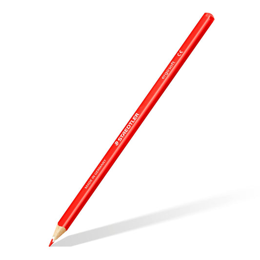STAEDTLER ergosoft colored pencils (increased break resistance, ergonomic triangular shape, non-slip soft surface, set of 18 brilliant colors, neon colors, cardboard case, 157 C18P1 ST)