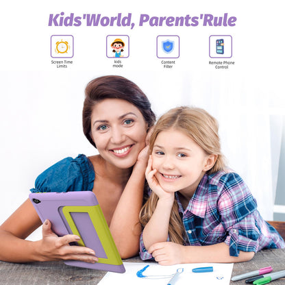 Yicty Kids Tablet｜Upgraded 10-inch Android 14 Tablet for Kids with Protective Case｜Octa-Core｜8+64GB Expandable to 1TB｜Dual Camera｜Parental Controls｜Great Gift for Toddlers