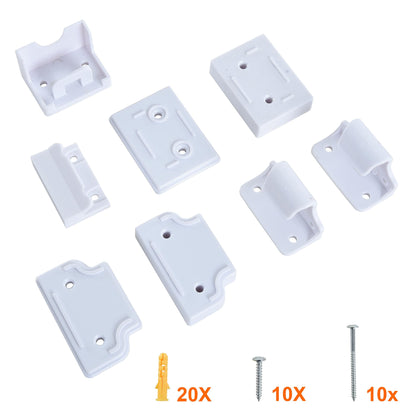 ESTEXO stair gate roller door guard stair gate stair grille door grille barrier roller extendable white