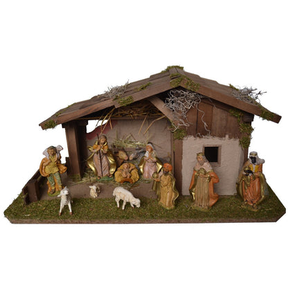 Alfred Kolbe Nativity 1410/13 Wooden nativity scene for 11-13 cm figures 59 x 30 x 29cm
