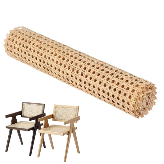 Viennese cane, mildew-resistant rattan strapping plastic rattan weave, waterproof handmade rattan craft furniture decoration, DIY hexagonal weave chair cane, cane webbing (40CM, 150CM)