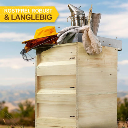 APIFORMES German Standard Size (DN10) - Weymouth Pine 10-Frame Hive