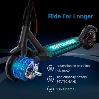 8.5 inch Foldable Electric Scooter made of aluminum alloy, APP connection, including locking function, 30 km range, 387 Wh battery, maximum load 120 kg (TÜV) grey.