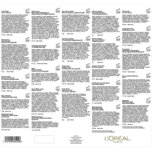 L'Oréal Paris Advent Calendar 2023 Women Beauty Original - Value 350 € 24 Care Beauty Cosmetics Advent Calendar for women, Christmas Calendar Women... white