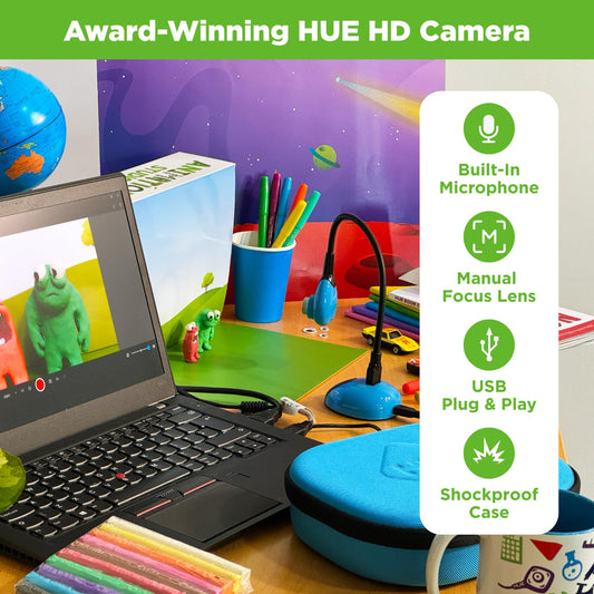 HUE Animation Studio: Complete Set Stop Motion Animation for Windows/macOS (Green Camera with Carrying Case)