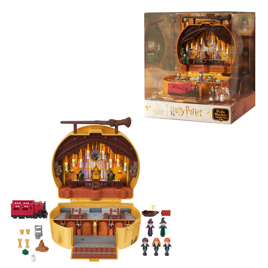 Polly Pocket Collector Game Set, Harry Potter Trunk with 5 dolls and 11 accessories, HRD56