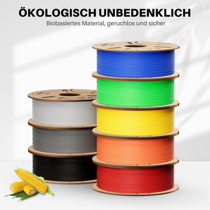ELEGOO PLA+ Filament 1.75mm Red 1KG, PLA Plus 3D Printer Filament, Tougher and Stronger Filament-3D Printing Materials, Dimensional Accuracy +/-0.02mm, Compatible with Most 3D Printers (1KG/Spool, 2.2lbs)
