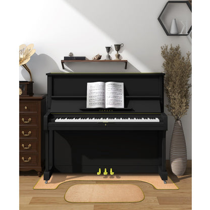 PPGE HOME Soundproofing Carpet Piano, Piano Soundproofing Mat, Floor Soundproofing Carpet Stool Soundproofing Mat Non-Slip (Khaki)