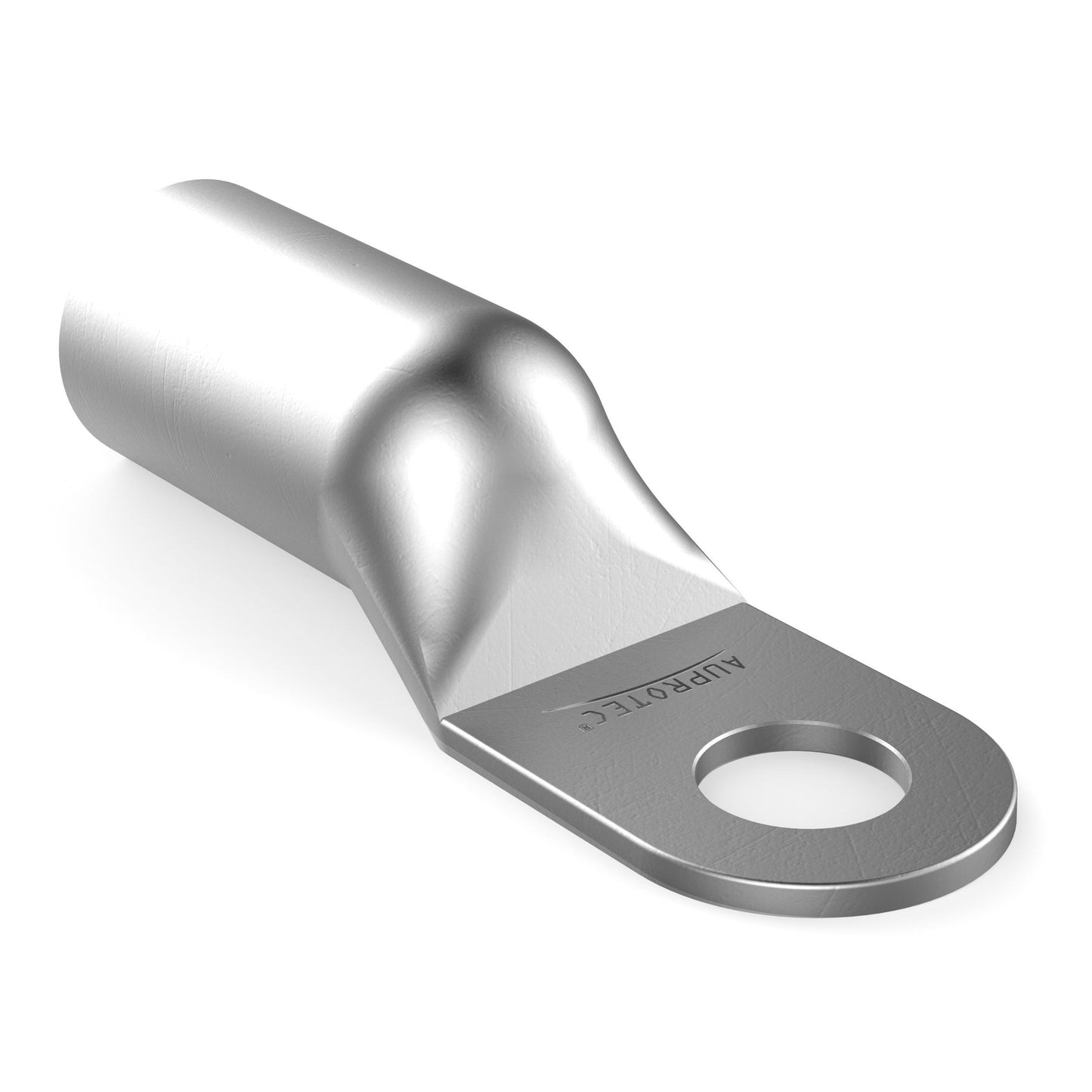 AUPROTEC 100x tube cable lugs 50 mm² hole diameter M10 uninsulated SC cable connectors made of tinned copper.