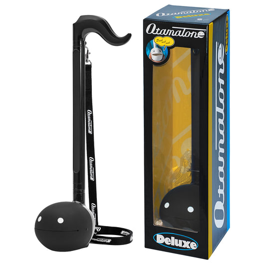 Otamatone Deluxe Black Electronic Music Instrument, Portable Digital Music Instruments Synthesizer, Kids Teens Adults, Fun Cool Birthday Christmas Gift Toy