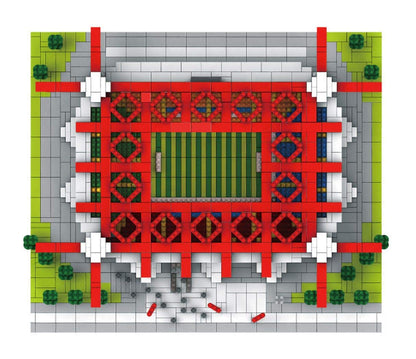 Atomic Building Giuseppe Meazza Stadium - San Siro Stadium in Milan - model for assembly with Nanoblocks - over 3800 pieces.