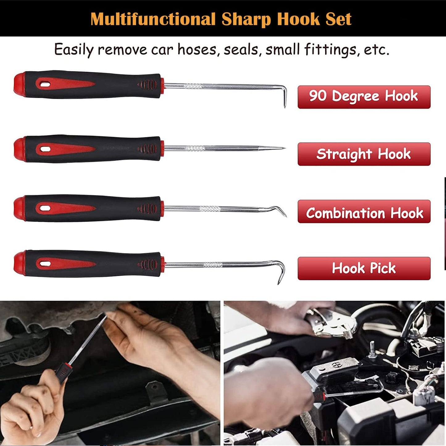 Aohoo Auto Disassembly Tools, 280 Piece Trim Removal Tool Set, for Trim Removal Plastic Pry Tool, Installation and Removal of Car Panel for Dashboard