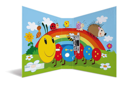 HERMA A4 Kids Birthday Set, 10 pieces, 7 cm wide, ring binder with kindergarten theme, colorful file folder with inner print for boys, girls, and kids.